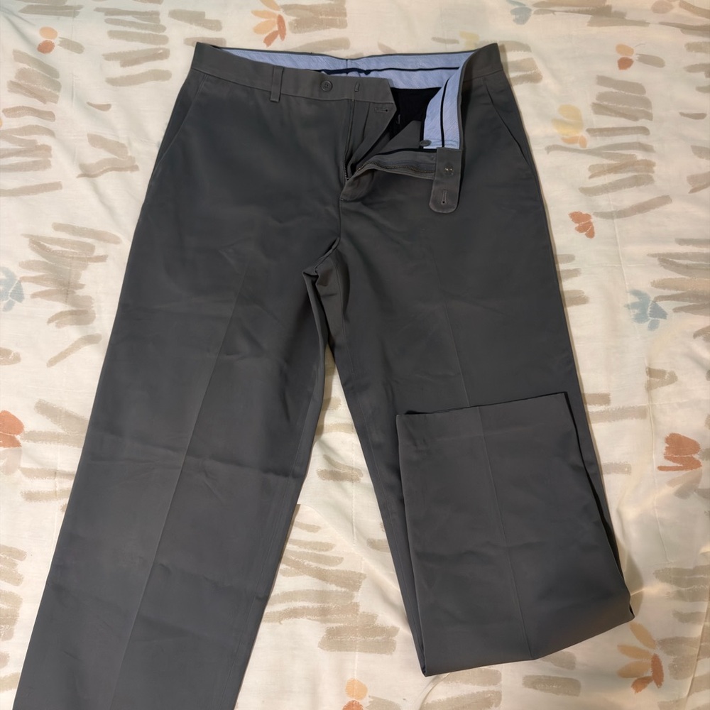 Gray trousers